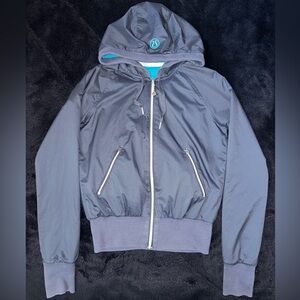 -Lululemon Reversible Jacket Blue Teal -Size 4